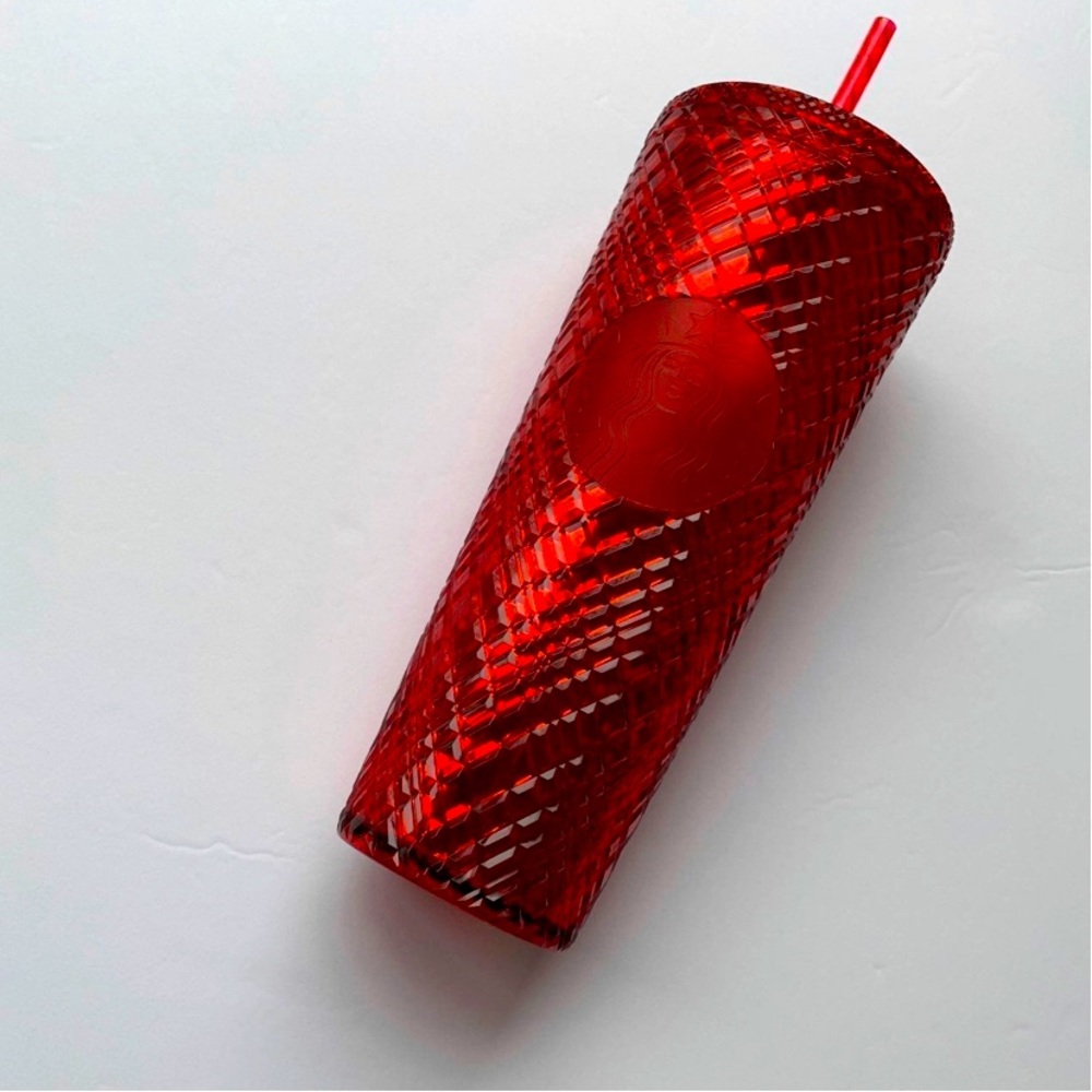 Starbucks 2021 Holiday Red Jeweled Venti tumbler